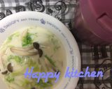 白菜とぶなしめじの中華風ミルクスープ作り方5写真