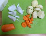鶏挽肉の肉じゃが作り方1写真