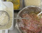サクサクっカレー味のメンチカツ☆海苔弁当作り方1写真