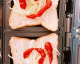 うまうまホットサンド　卵とチーズ作り方2写真