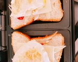 うまうまホットサンド　卵とチーズ作り方4写真