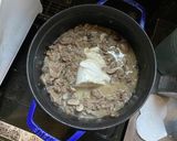 サワークリームたっぷりビーフストロガノフ作り方7写真