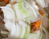もっちりカリカリ☆人参と玉ねぎのかき揚げ作り方1写真