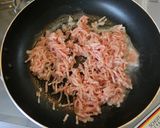 ひき肉ときのこのクリームそうめん作り方3写真