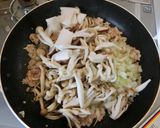 ひき肉ときのこのクリームそうめん作り方4写真
