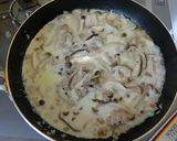 ひき肉ときのこのクリームそうめん作り方5写真