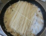 ひき肉ときのこのクリームそうめん作り方6写真