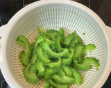 油揚げともやしと苦瓜の胡麻入りツナ炒め作り方5写真