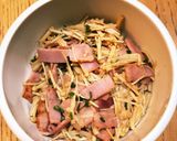 えのきとベーコンのポン酢炒め作り方4写真