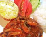 きのこたっぷり秋の煮込みハンバーグ♪作り方11写真