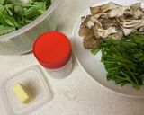 舞茸と空芯菜炒め作り方2写真
