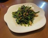舞茸と空芯菜炒め作り方3写真