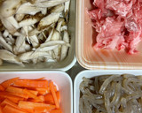 牛蒡と豚肉の、すき焼きのタレ煮込み作り方2写真