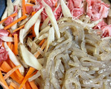 牛蒡と豚肉の、すき焼きのタレ煮込み作り方3写真