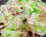 キノコと白菜のあっさり塩そば鍋作り方3写真