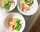 根菜茄子きな粉キムチマヨ炒味温野菜サラダ作り方8写真