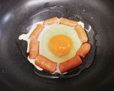 目玉焼きソーセージ作り方3写真