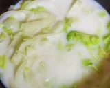 サバ缶と白菜でクリームスープジャー食作り方2写真