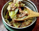 サバ缶と白菜でクリームスープジャー食作り方6写真