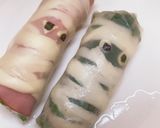 生春巻きのミイラ☆ハロウィン作り方5写真