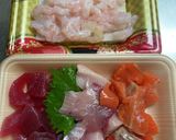 お刺身のナムル(韓国海苔を添えて)作り方1写真