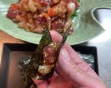 お刺身のナムル(韓国海苔を添えて)作り方3写真