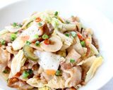 サッと炒めて【豚と水キムチの炒め物】作り方5写真