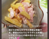 【超簡単!切って和えるだけ】柿のサラダ作り方3写真