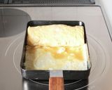 簡単に【めんつゆだし卵焼き】だし巻き卵作り方3写真