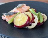 鮭とさつまいもとれんこんのバターしょうゆ作り方8写真