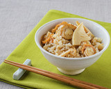 たけのことホタテの炊き込みご飯作り方4写真