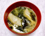 冷凍皮付きフライドポテト&わかめの味噌汁作り方6写真