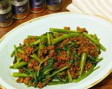 空心菜とひき肉のスパイシー炒め作り方6写真