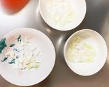 レンジ肉無豆腐簡単きな粉カルボ風野菜炒め作り方4写真