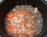 筑前煮の残り汁で炊き込みご飯作り方1写真