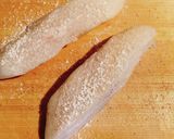 甜麺醤で、カラスカレイの野菜餡かけ作り方1写真