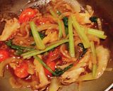 甜麺醤で、カラスカレイの野菜餡かけ作り方6写真