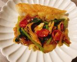 甜麺醤で、カラスカレイの野菜餡かけ作り方7写真
