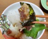 お刺身のナムル(韓国海苔を添えて)作り方5写真