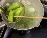 かぼちゃの炊いたんと、つる紫のお味噌汁。作り方10写真