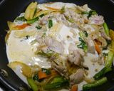 簡単！豚小松菜のクリーム煮作り方3写真