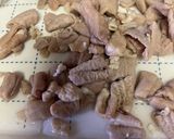 もつの脂を取って！作り方1写真