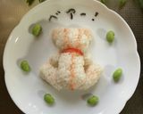 テディベアっぽいおにぎりプレート♪作り方9写真