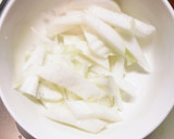 きな粉でコク旨炒飯味豚こま大根青椒肉絲風作り方6写真