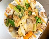きな粉でコク旨炒飯味豚こま大根青椒肉絲風作り方14写真