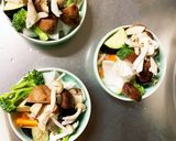 レンジ肉無チクワきな粉オーロラ味野菜炒め作り方10写真
