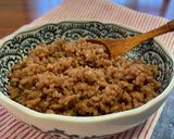 穂先メンマとそぼろの炊き込みご飯作り方1写真