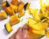 時短♡揚げないひらひらパンプキンチップス作り方3写真