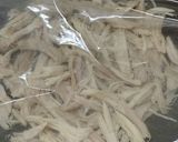レンジで2分！鶏むね肉の蒸し鶏のストック作り方5写真