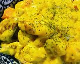 市販ルー＆牛乳●パンプキンシチューライス作り方4写真